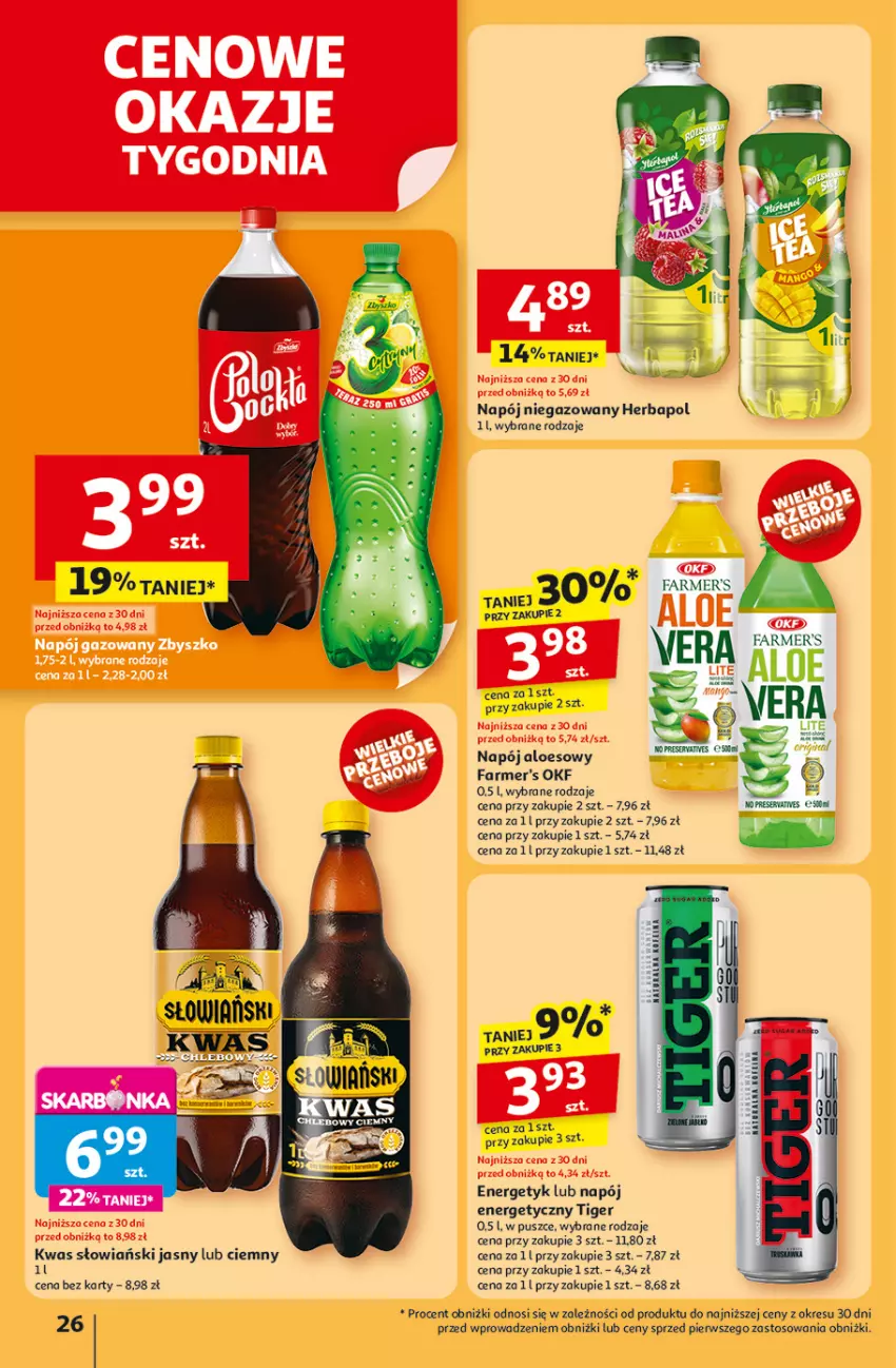 Gazetka promocyjna Auchan - Tak smakuje lato Hipermarket - ważna 12.06 do 18.06.2025 - strona 28 - produkty: Fa, Herbapol, Napój, Napój energetyczny, Napój niegazowany, Tiger