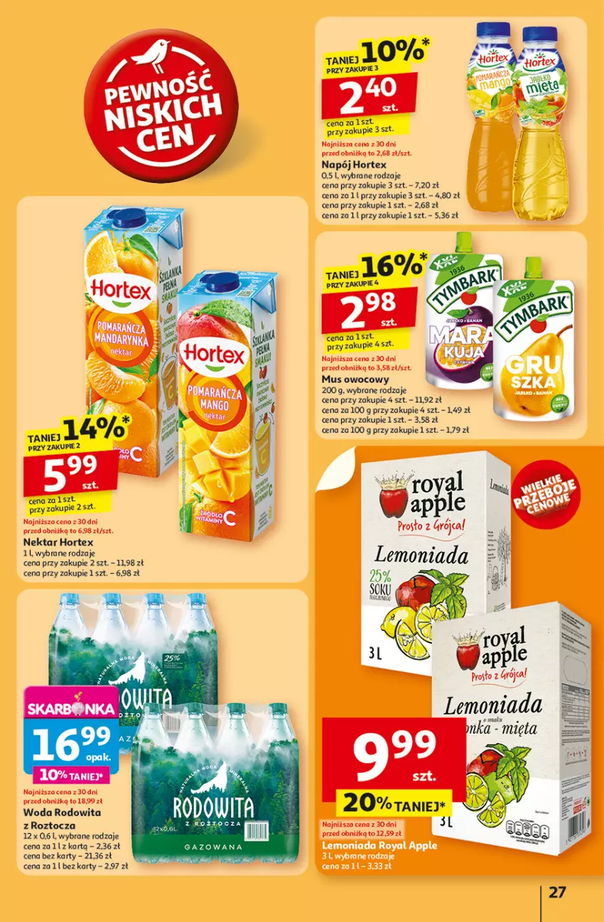 Gazetka promocyjna Auchan - Tak smakuje lato Hipermarket - ważna 12.06 do 18.06.2025 - strona 29 - produkty: Hortex, Lemoniada, Mięta, Mus, Napój, Nektar, Woda