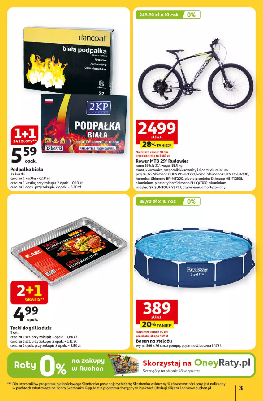 Gazetka promocyjna Auchan - Tak smakuje lato Hipermarket - ważna 12.06 do 18.06.2025 - strona 3 - produkty: Gra, Grill, Kierownica, Korba, Piast, Por, Rama, Rower, Waga, Widelec