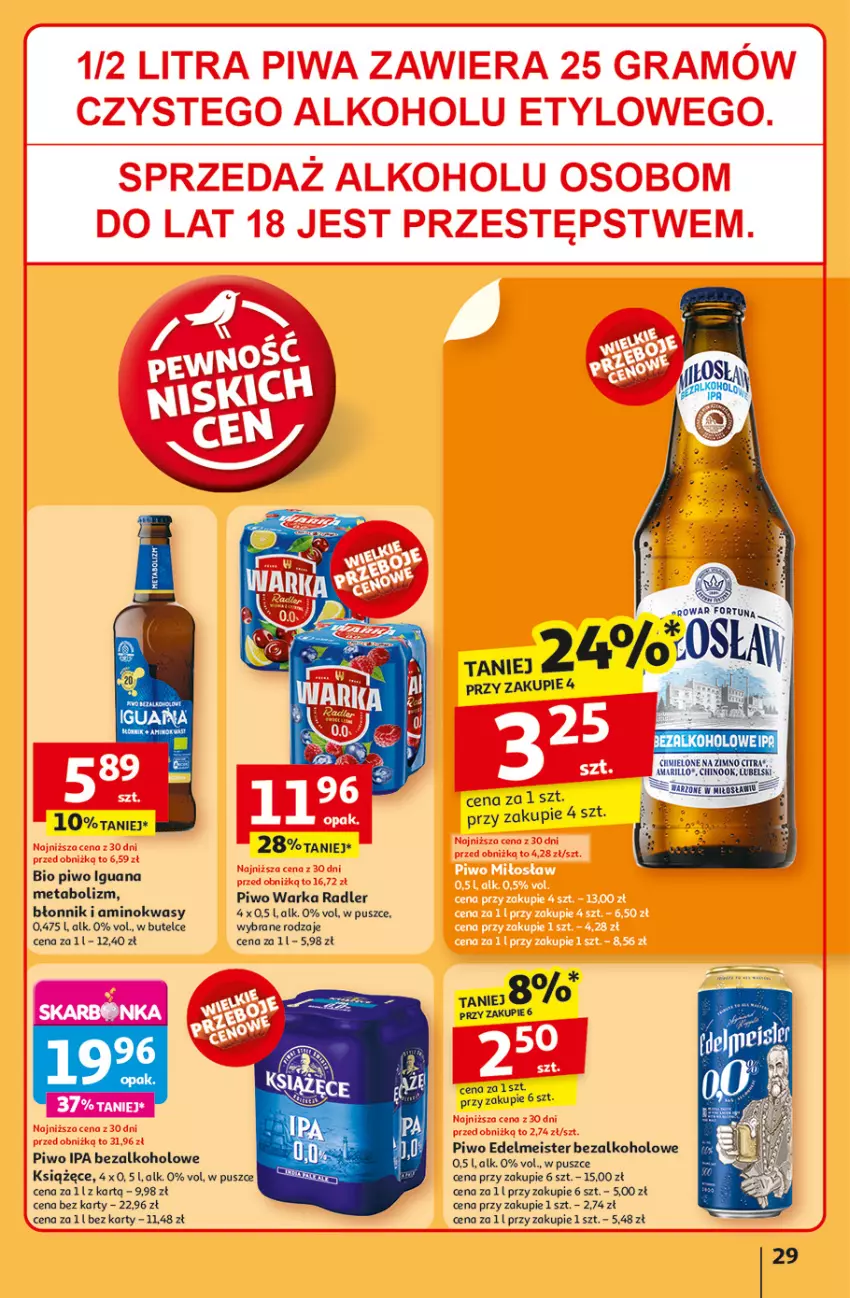 Gazetka promocyjna Auchan - Tak smakuje lato Hipermarket - ważna 12.06 do 18.06.2025 - strona 31 - produkty: Książęce, Piwo, Radler, Warka
