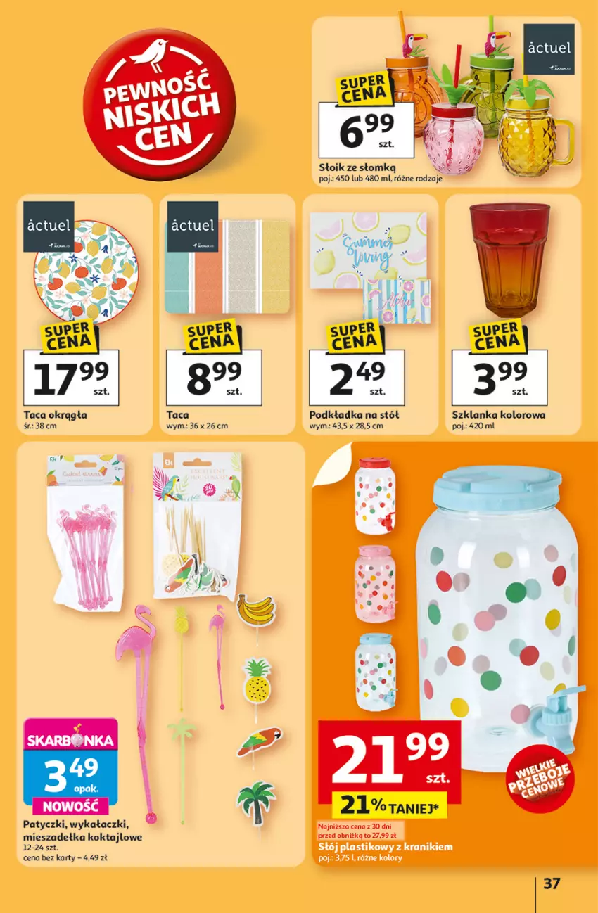 Gazetka promocyjna Auchan - Tak smakuje lato Hipermarket - ważna 12.06 do 18.06.2025 - strona 39 - produkty: Podkład, Podkładka, Podkładka na stół, Stół, Szklanka, Taca