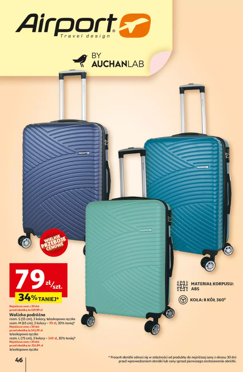 Gazetka promocyjna Auchan - Tak smakuje lato Hipermarket - ważna 12.06 do 18.06.2025 - strona 48 - produkty: Teleskop, Walizka