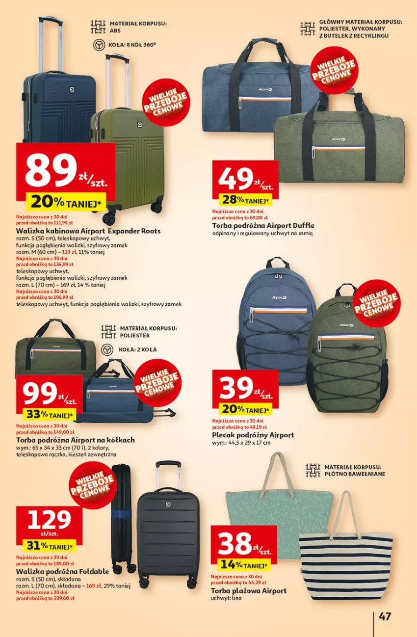 Gazetka promocyjna Auchan - Tak smakuje lato Hipermarket - ważna 12.06 do 18.06.2025 - strona 49 - produkty: Plecak, Por, Teleskop, Torba, Walizka
