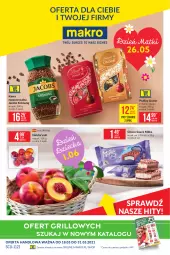 Gazetka promocyjna Makro - [Oferta promocyjna] Artykuły spożywcze - Gazetka - ważna od 31.05 do 31.05.2021 - strona 1 - produkty: Kawa rozpuszczalna, Praliny, Lindor, Kawa, Jacobs Krönung, Jacobs, Grill, Milka, Nektar