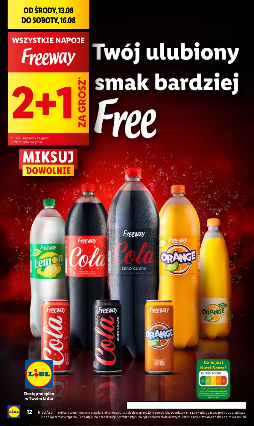 Gazetka promocyjna Lidl - GAZETKA - ważna 13.08 do 16.08.2025 - strona 12 - produkty: Napoje, Wazon