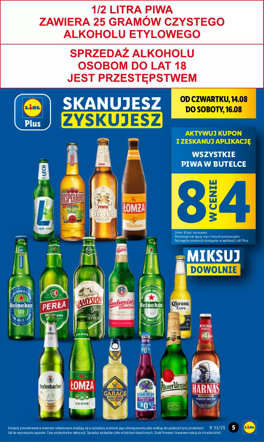 Gazetka promocyjna Lidl - GAZETKA - ważna 13.08 do 16.08.2025 - strona 5 - produkty: Piwa