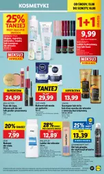 Gazetka promocyjna Lidl - GAZETKA - Gazetka - ważna od 16.08 do 16.08.2025 - strona 45 - produkty: Nivea Men, Top, Gra, Wellaflex, Bursztyn, Błyszczyk do ust, Balsam do ciała, Schwarzkopf, Woda po goleniu, Taft, Tusz, Maska do włosów, Wella, Puder prasowany, Puder, Max Factor, Szampon, Lakier do włosów, Odżywka, Lakier hybrydowy, Woda, Maska, Olej, Nivea, Lakier, Fa