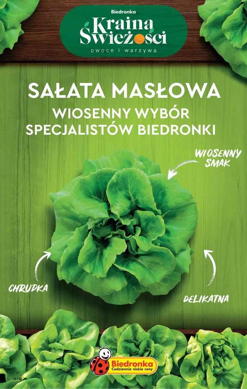 Gazetka promocyjna Biedronka - W tym tygodniu - ważna 21.04 do 27.04.2022 - strona 12 - produkty: Masło, Sałat, Sałata masłowa