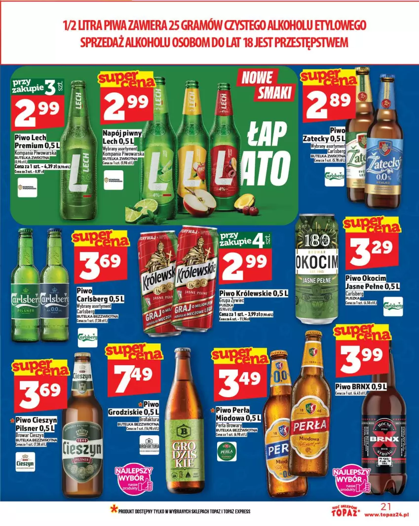 Gazetka promocyjna Topaz - Gazetka - ważna 30.10 do 05.11.2025 - strona 21 - produkty: Gra, Piwa, Top