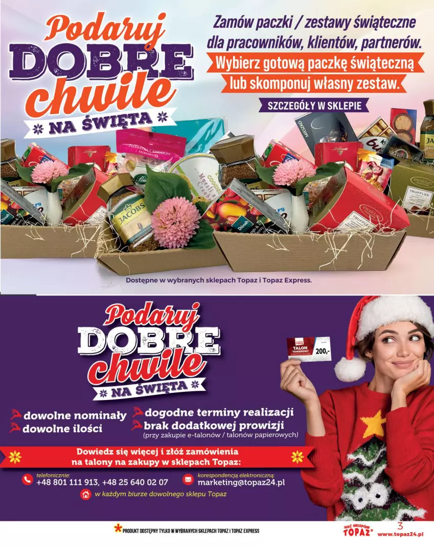Gazetka promocyjna Topaz - Gazetka - ważna 30.10 do 05.11.2025 - strona 3 - produkty: Ba!, Papier, Top
