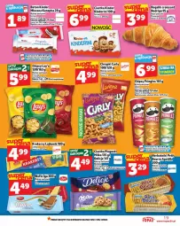 Gazetka promocyjna Topaz - Gazetka - Gazetka - ważna od 05.11 do 05.11.2025 - strona 19 - produkty: Ciastka, Top, Lajkonik, Bols, Chipsy, Croissant, Chrupki, Rogal, Ferrero, Pringles, Baton, Lorenz, Mleczna kanapka, Krakersy, Kinder