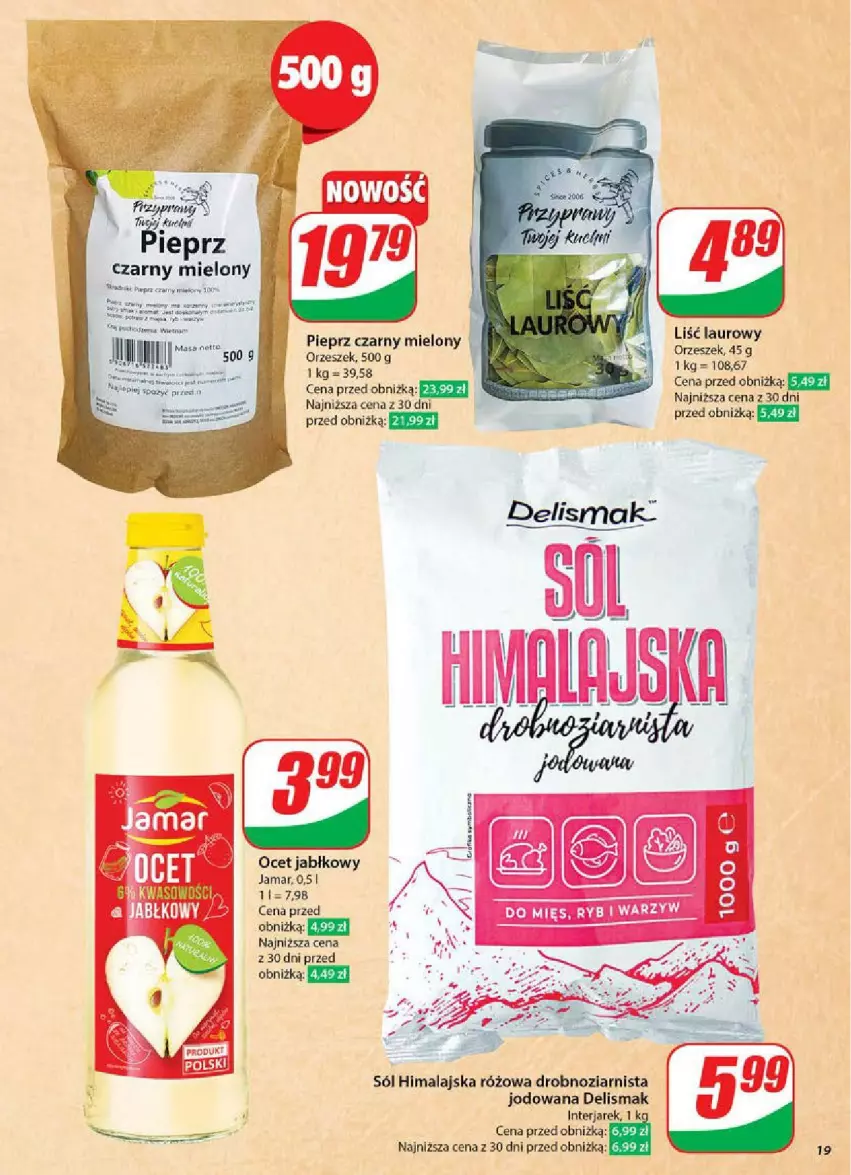 Gazetka promocyjna Dino - ważna 16.04 do 22.04.2025 - strona 11 - produkty: Gry, Koc, Ocet, Pieprz, Sól, Sól himalajska