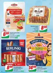 Gazetka promocyjna Dino - Gazetka - ważna od 22.04 do 22.04.2025 - strona 43 - produkty: Piec, Kurczak, Sok, Parówki, Duda, Galaretka, Gala, Berlinki, Polędwiczki panierowane, Fa