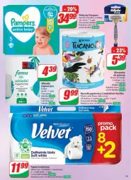 Gazetka promocyjna Dino - Gazetka - ważna od 22.04 do 22.04.2025 - strona 73 - produkty: Gra, Pampers, Papier, Pieluchy, Papier toaletowy, Velvet, Szynka, Ręcznik, Rolki, Maszynka, Wkładki, Fa