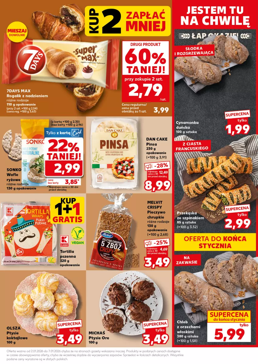 Gazetka promocyjna Kaufland - Mocny Start - ważna 05.01 do 07.01.2026 - strona 19 - produkty: AEG, Chleb, Chrupki, Dan Cake, Melvit, Piec, Pieczywo, Ryż, Szpinak, Tortilla