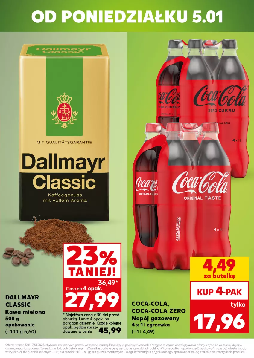 Gazetka promocyjna Kaufland - Mocny Start - ważna 05.01 do 07.01.2026 - strona 3 - produkty: Coca-Cola, Dallmayr, Kawa, Kawa mielona, Napój, Napój gazowany, Olej