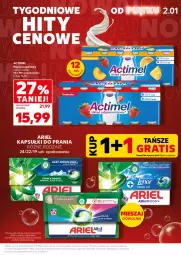 Gazetka promocyjna Kaufland - Mocny Start - Gazetka - ważna od 07.01 do 07.01.2026 - strona 5 - produkty: Por, Jogurt, Actimel, Napój jogurtowy, Ariel, Kapsułki do prania, Napój