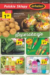Gazetka promocyjna Arhelan - Gazetka - Gazetka - ważna od 07.08 do 07.08.2022 - strona 1 - produkty: Sok, Coccolino, Kaktus, Ogórek, Lody, Oranżada, Płyn do płukania, Napój gazowany, Arbuz, Grunt, Napój
