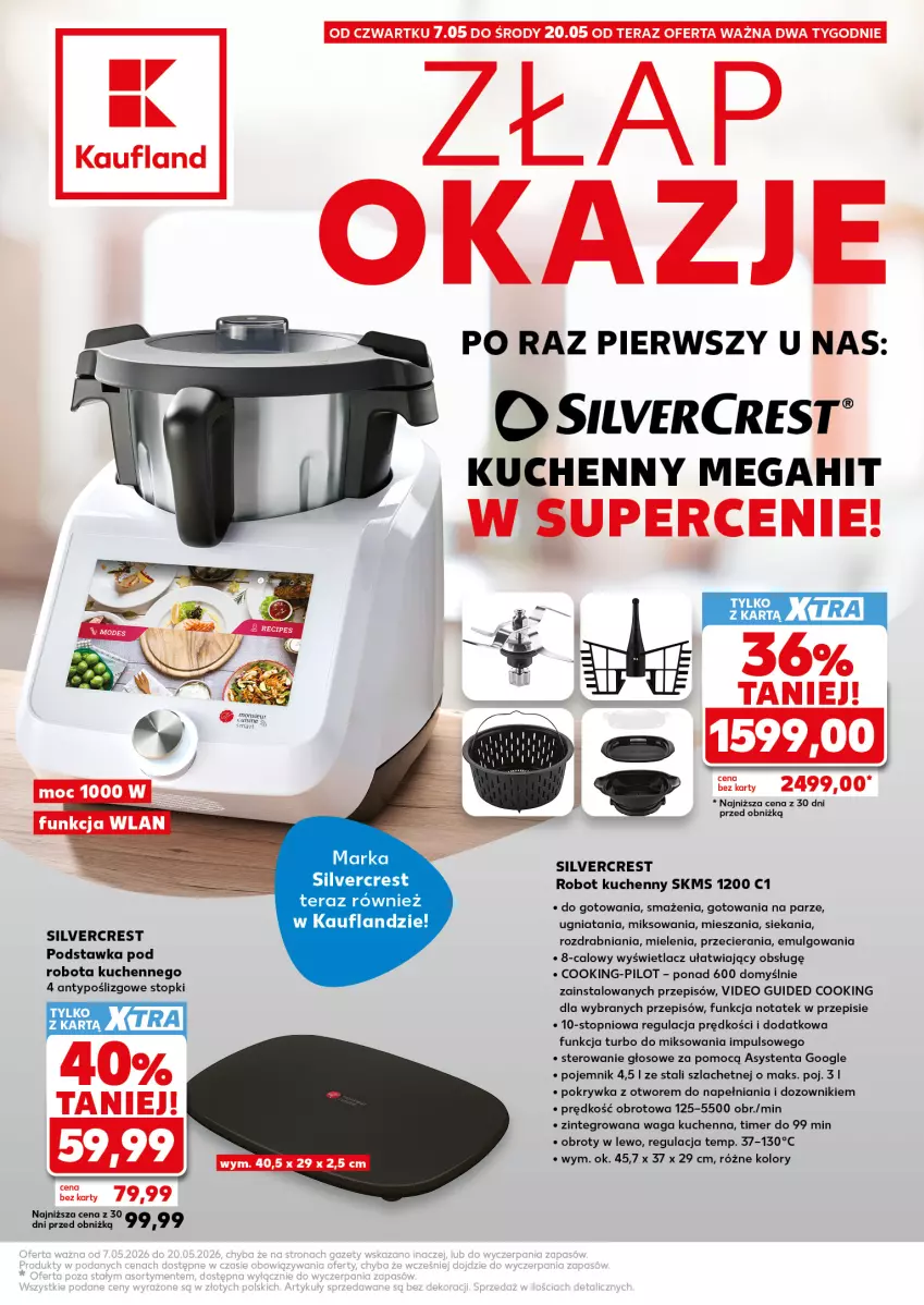 Gazetka promocyjna Kaufland - Kaufland - ważna 07.05 do 20.05.2026 - strona 1 - produkty: Dozownik, LG, Pojemnik, Robot, Silvercrest, Tera, Top, Waga