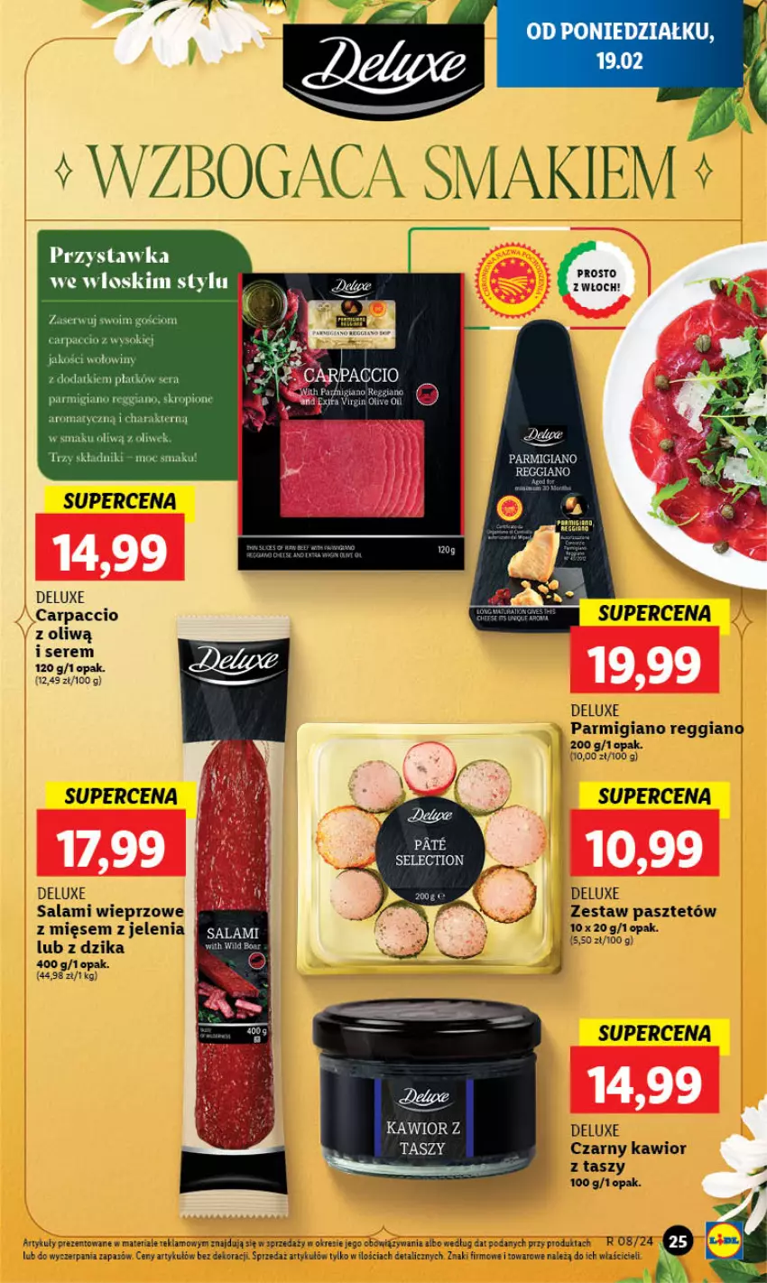 Gazetka promocyjna Lidl - GAZETKA - ważna 19.02 do 21.02.2024 - strona 27 - produkty: Carpaccio, Fa, Kawior, Pasztet, Salami, Ser