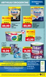 Gazetka promocyjna Lidl - GAZETKA - Gazetka - ważna od 21.02 do 21.02.2024 - strona 51 - produkty: Domestos, Gry, Papier, Finish, Tablet, Persil, Velvet, Ręcznik, Mola, Zmywarki, Kapsułki do prania, Tabletki do zmywarki, Fa