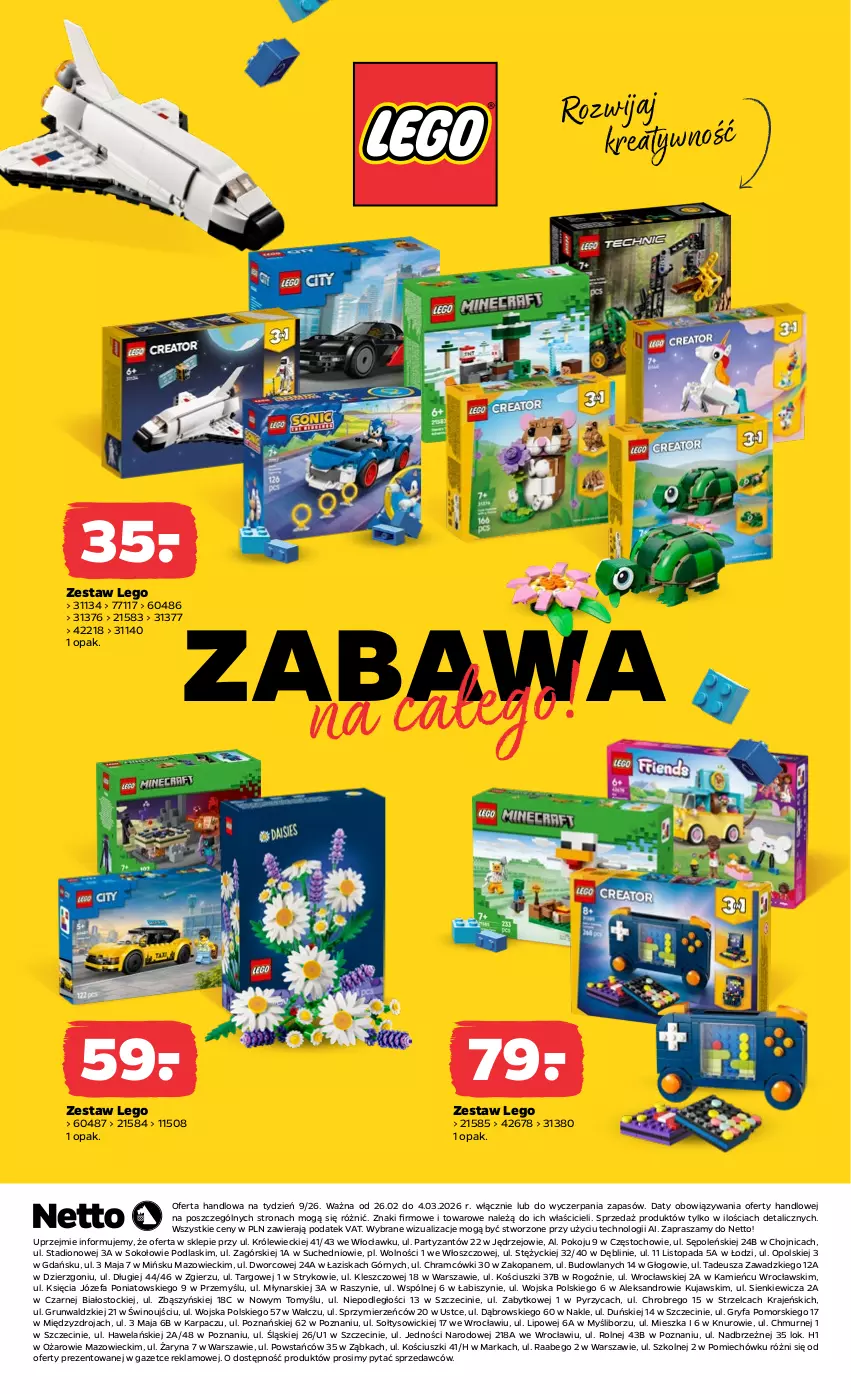 Gazetka promocyjna Netto - Od Czwartku - ważna 26.02 do 04.03.2026 - strona 8 - produkty: Fa, Gry, Karp, Kujawski, LEGO, Podlaski, Sok, Stock, Top, Wino