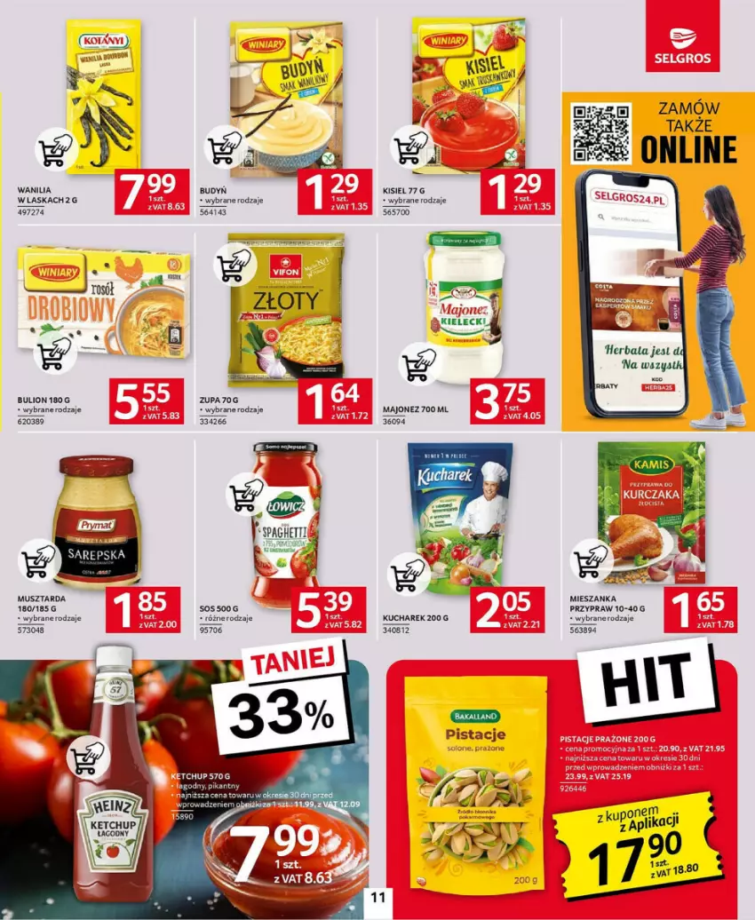 Gazetka promocyjna Selgros - ważna 23.01 do 05.02.2025 - strona 3 - produkty: Budyń, Bulion, Herbata, Ketchup, Kisiel, Kucharek, LG, Lion, Majonez, Mus, Musztarda, Pistacje, Zupa