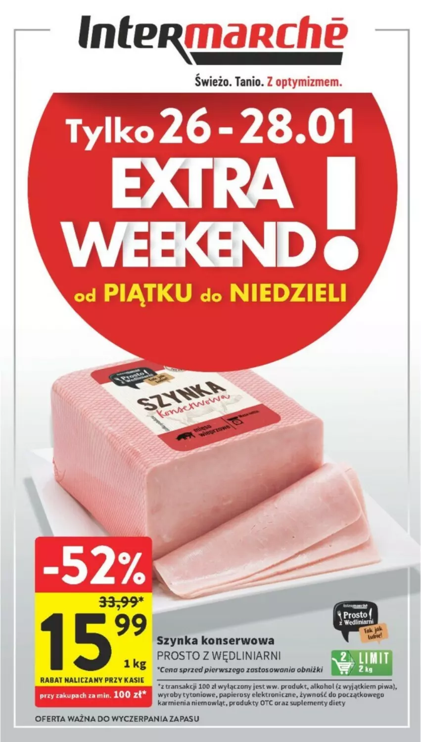 Gazetka promocyjna Intermarche - ważna 22.01 do 28.01.2024 - strona 2 - produkty: Karmi, Piwa, Ser, Szynka, Szynka konserwowa, Tran