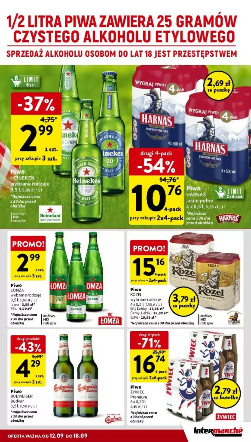 Gazetka promocyjna Intermarche - ważna 12.09 do 18.09.2024 - strona 29 - produkty: Harnaś, Kozel, Piwo, Ser