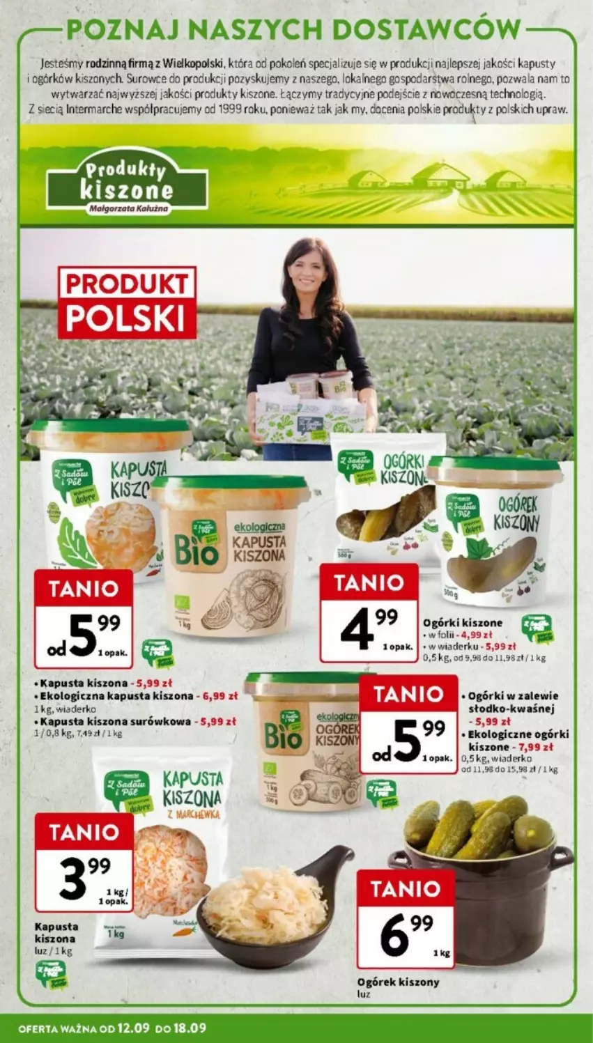 Gazetka promocyjna Intermarche - ważna 12.09 do 18.09.2024 - strona 6 - produkty: Ogórek