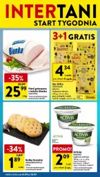 Gazetka promocyjna Intermarche - Gazetka - ważna od 18.09 do 18.09.2024 - strona 37 - produkty: Jogurt naturalny, Ser, Gra, Danone, Jogurt, Activia, Bułka, Bianka