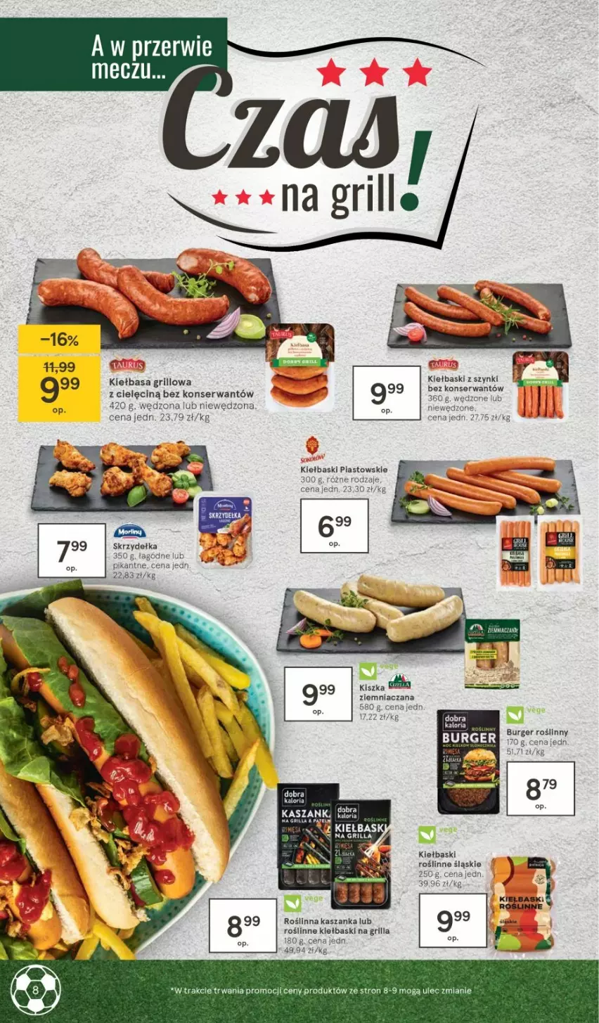 Gazetka promocyjna Tesco - Tesco katalog Euro - ważna 20.05 do 23.06.2021 - strona 8 - produkty: Burger, Grill, Kasza, Kaszanka, Kiełbasa, Piast, Ser