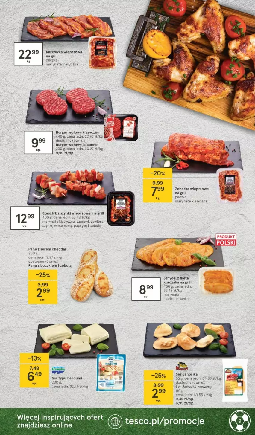 Gazetka promocyjna Tesco - Tesco katalog Euro - ważna 20.05 do 23.06.2021 - strona 9 - produkty: Burger, Grill, Karkówka wieprzowa, Kurczak