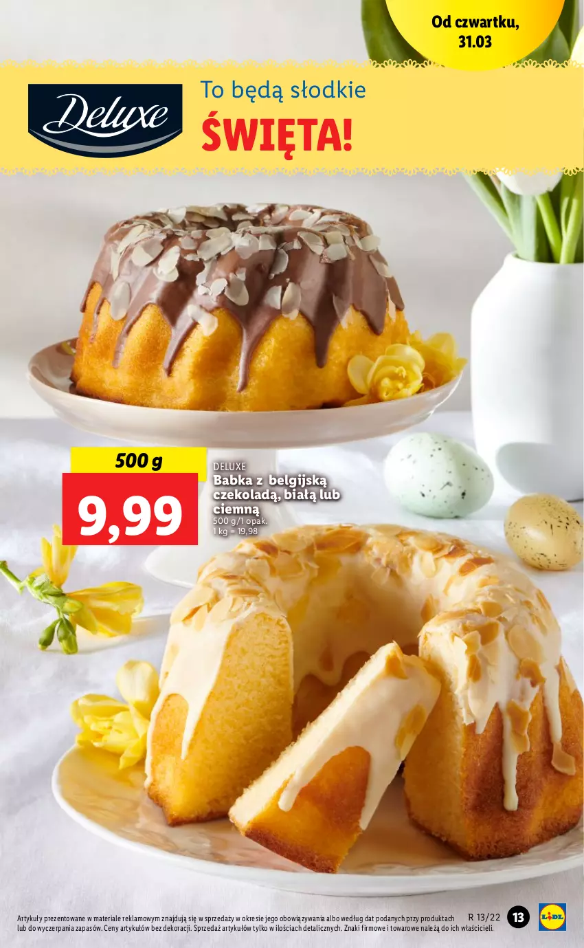 Gazetka promocyjna Lidl - GAZETKA - ważna 31.03 do 03.04.2022 - strona 13 - produkty: Babka, LG