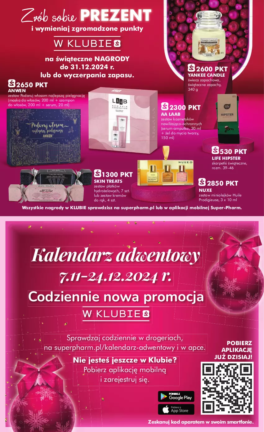 Gazetka promocyjna Super Pharm - ważna 07.11 do 22.11.2024 - strona 19 - produkty: Kalendarz, Kalendarz adwentowy, Karp, Maska, Maska do włosów, Mobil, Nuxe, Olej, Rum, Ser, Serum, Skarpetki, Smartfon, Szampon