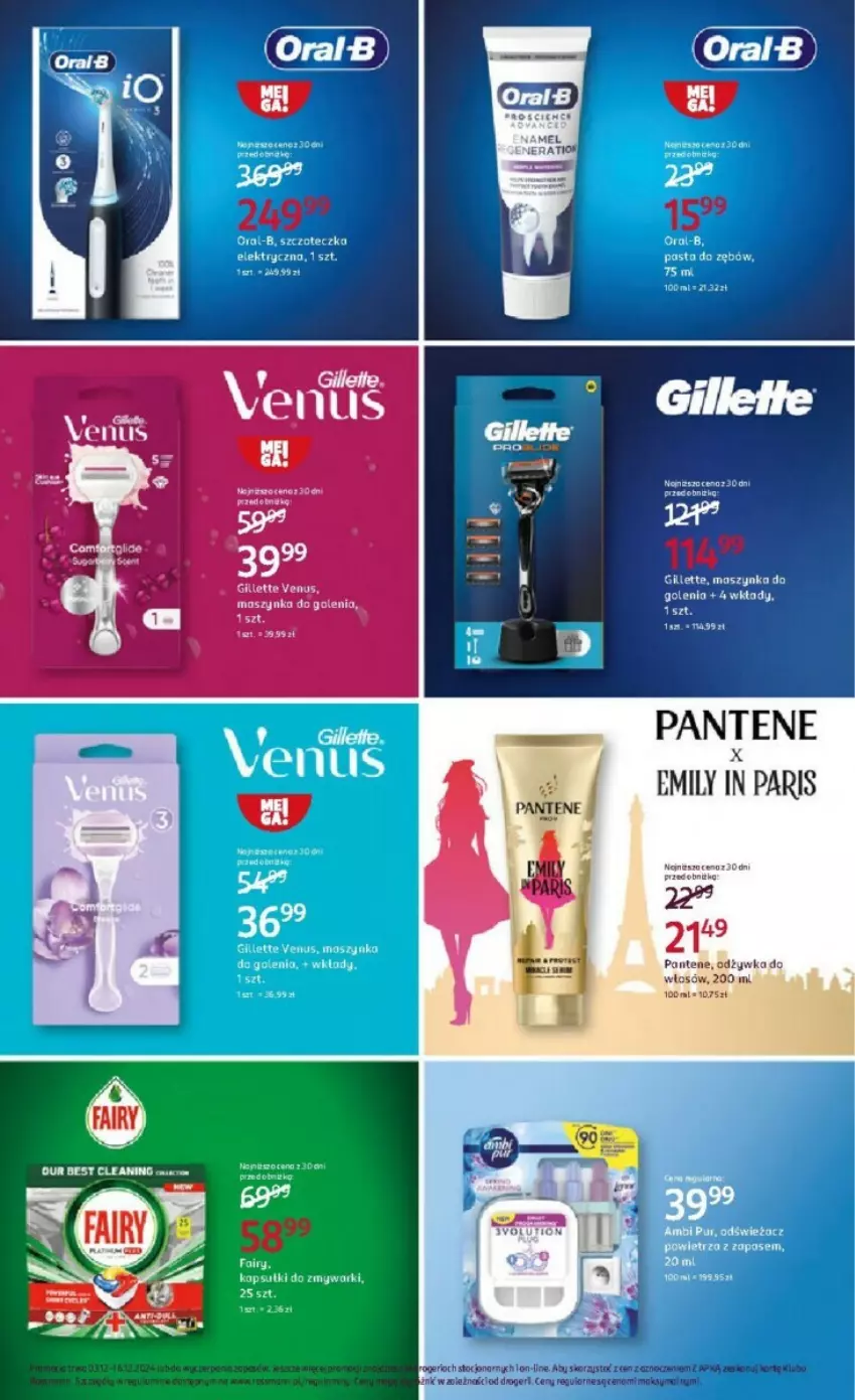 Gazetka promocyjna Rossmann - ważna 03.12 do 16.12.2024 - strona 21 - produkty: Gillette, Maszynka, Pantene, Pasta do zębów, Szynka