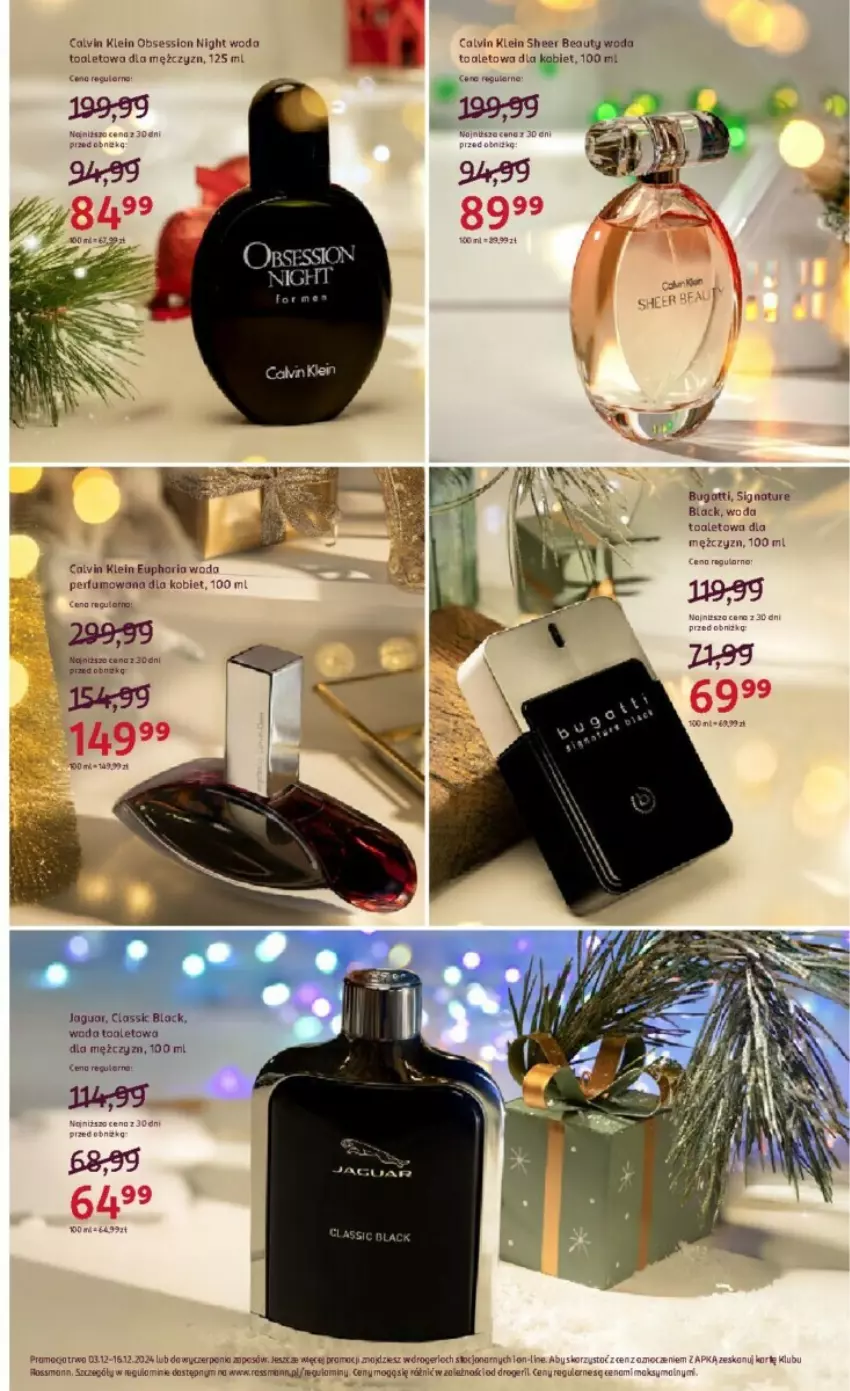 Gazetka promocyjna Rossmann - ważna 03.12 do 16.12.2024 - strona 23 - produkty: Calvin Klein, Jaguar, Lack, Perfum, SESSIO, Woda, Woda toaletowa