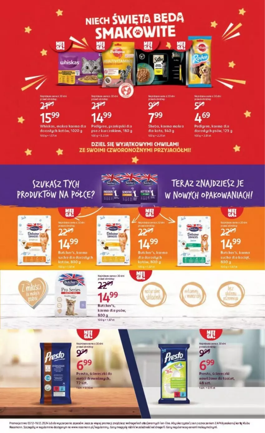 Gazetka promocyjna Rossmann - ważna 03.12 do 16.12.2024 - strona 25 - produkty: Butcher's, Ser, Tera