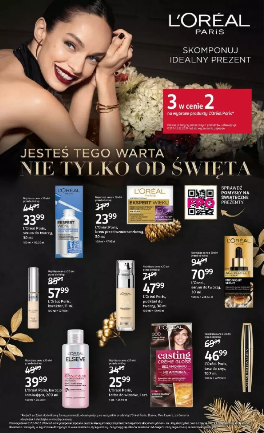 Gazetka promocyjna Rossmann - ważna 03.12 do 16.12.2024 - strona 3 - produkty: Fa, Farba do włosów, Podkład, Por, Rum, Ser, Serum, Serum do twarzy