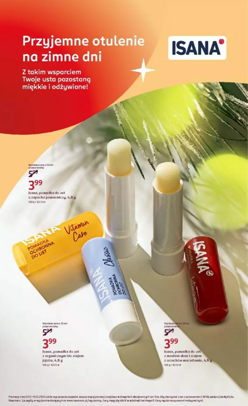 Gazetka promocyjna Rossmann - ważna 03.12 do 16.12.2024 - strona 33 - produkty: Isana, Olej