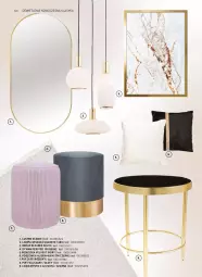 Gazetka promocyjna Komfort - Katalog meble i oświetlenie - Gazetka - ważna od 31.12 do 31.12.2022 - strona 64 - produkty: Puf, Poszewka, Obraz, Poduszka, Lampa, Lustro, Dywan, Lampa wisząca