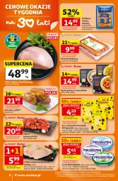 Gazetka promocyjna Auchan - 30 Lat Supermarket - Gazetka - ważna od 01.07 do 01.07.2026 - strona 4 - produkty: Kurczak, Gulasz wołowy, Ser, Por, Parówki, Serek, Schab wieprzowy, Morliny, Kotlet, Grill, Kiełbasa, Philadelphia, Danie gotowe, Kiełbasa śląska