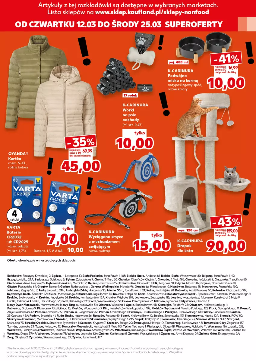 Gazetka promocyjna Kaufland - Kaufland - ważna 12.03 do 25.03.2026 - strona 15 - produkty: BIC, Chrzan, Dior, Fa, Inka, Kosz, Orka, Piast, Sok, Sos, Szal, Top, Varta, Wino