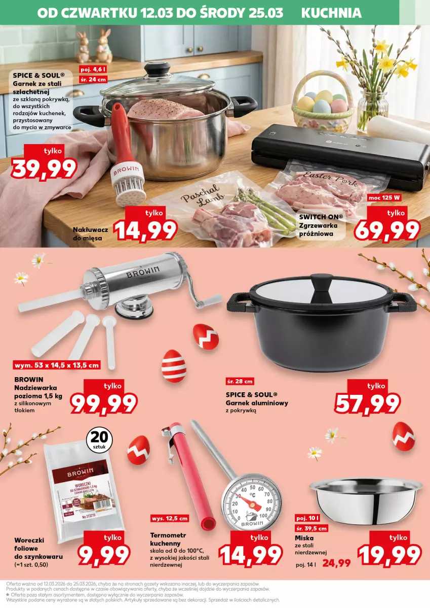 Gazetka promocyjna Kaufland - Kaufland - ważna 12.03 do 25.03.2026 - strona 3 - produkty: Garnek, Kuchnia, Miska, Sok, Termometr, Warka