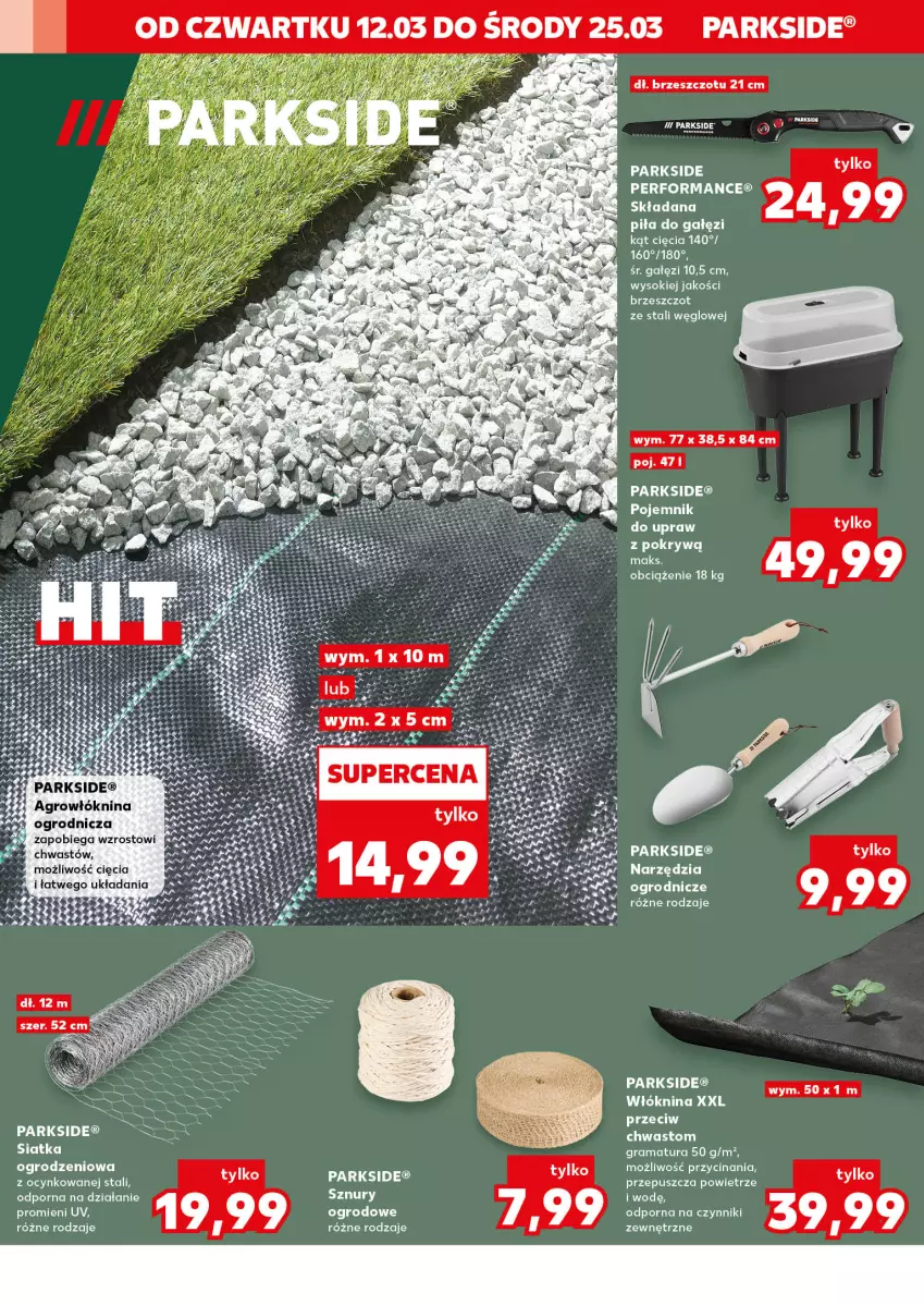 Gazetka promocyjna Kaufland - Kaufland - ważna 12.03 do 25.03.2026 - strona 8 - produkty: Cynk, LG, Parkside, Piła do gałęzi, Pojemnik, Por