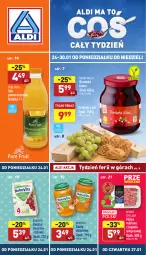 Gazetka promocyjna Aldi - Katalog spożywczy - Gazetka - ważna od 30.01 do 30.01.2022 - strona 1 - produkty: Sok pomarańczowy, Mięso mielone, Mięso mielone z łopatki wieprzowej, Sok, Ser, Ryż, Pur, Borówka, BoboVita, Mięsne specjały, Tera, Mięso