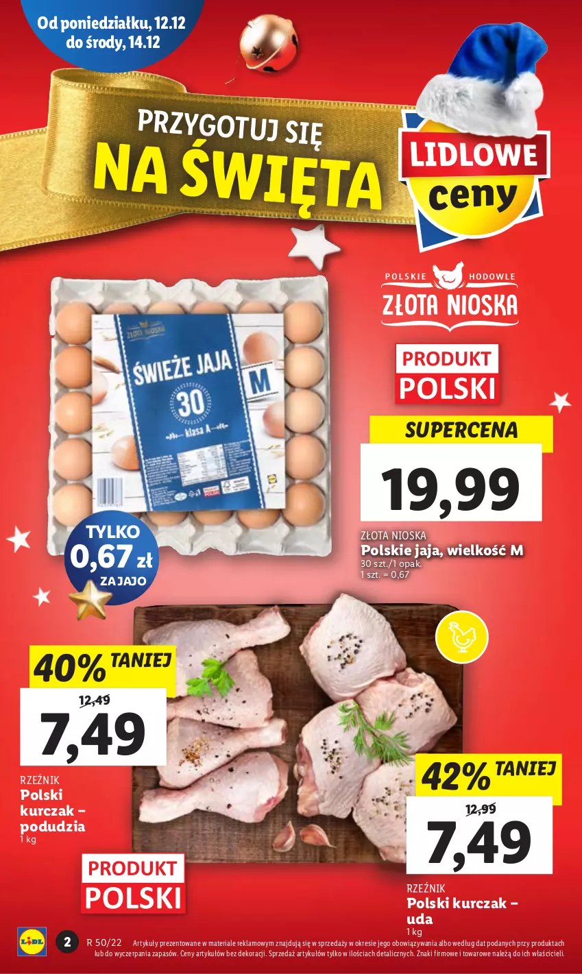 Gazetka promocyjna Lidl - GAZETKA - ważna 12.12 do 14.12.2022 - strona 2 - produkty: Jaja, Kurczak