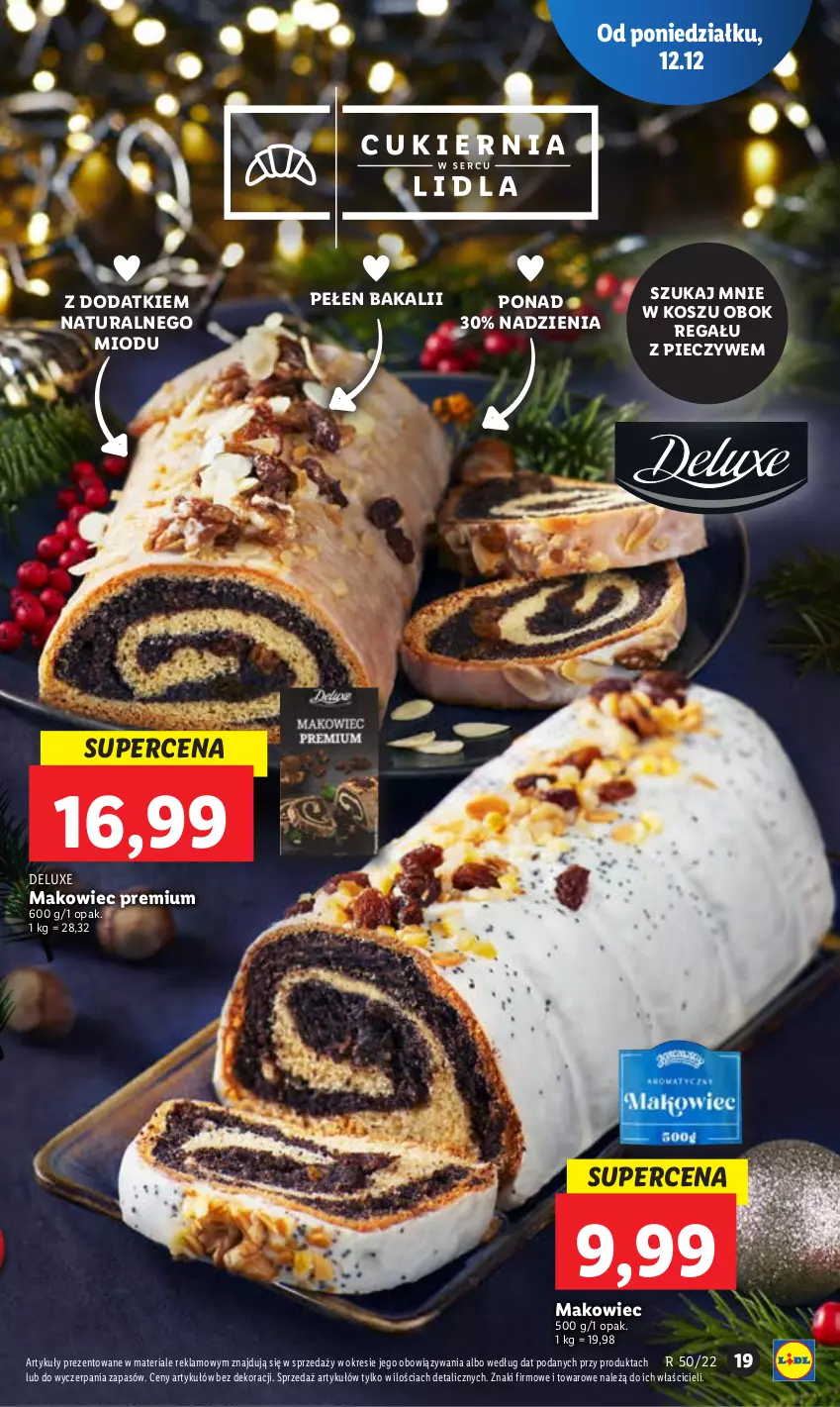 Gazetka promocyjna Lidl - GAZETKA - ważna 12.12 do 14.12.2022 - strona 25 - produkty: Kosz, Makowiec, Piec, Regał