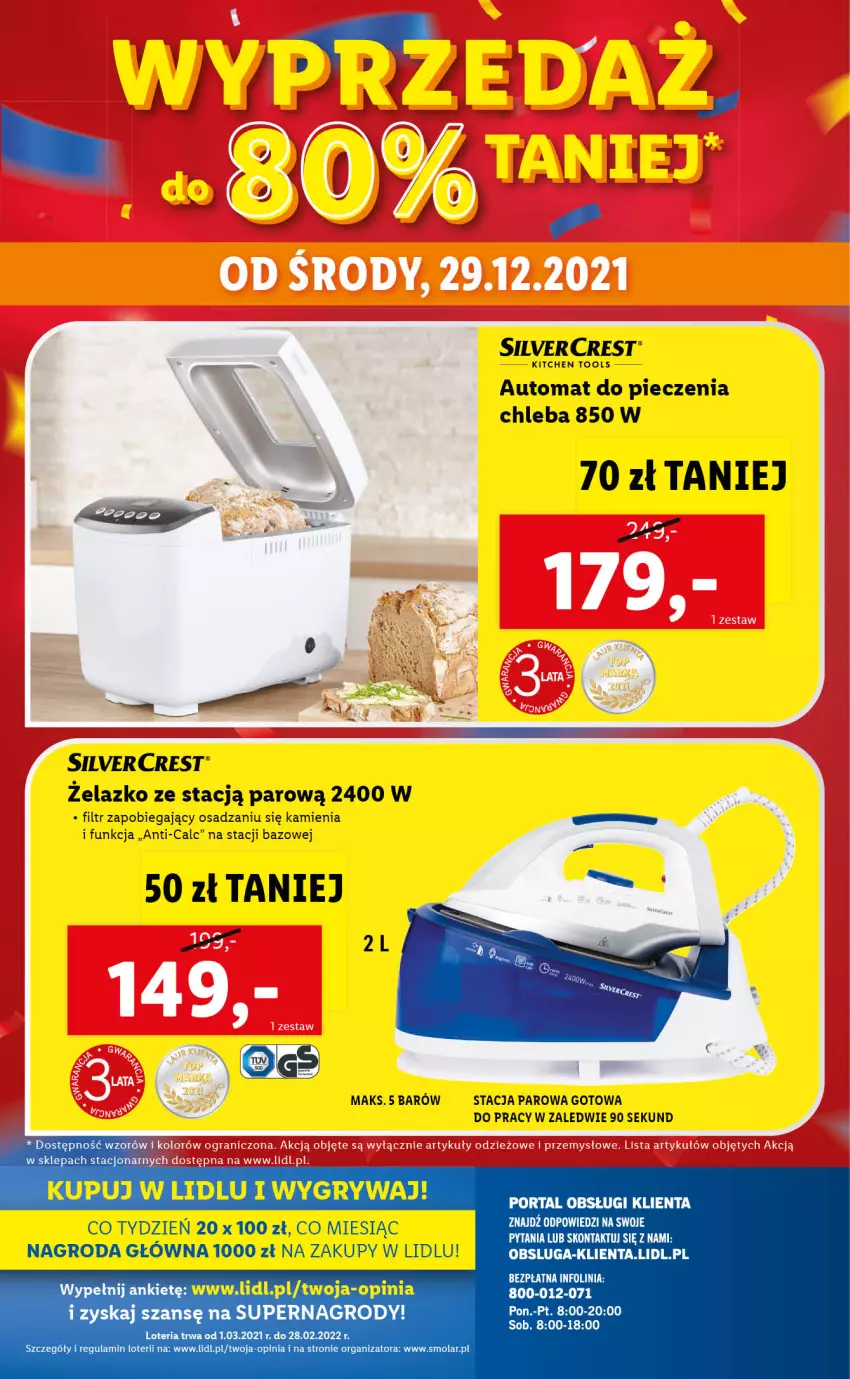 Gazetka promocyjna Lidl - GAZETKA - ważna 29.12.2021 do 02.01.2022 - strona 24 - produkty: Automat do pieczenia chleba, Chleb, Gry, Mola, Piec, Silvercrest