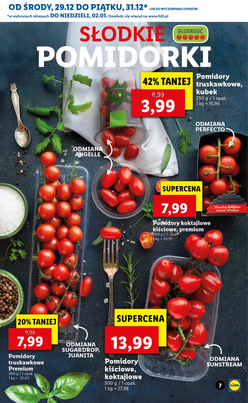 Gazetka promocyjna Lidl - GAZETKA - ważna 29.12.2021 do 02.01.2022 - strona 7 - produkty: Kubek, Pomidory, Por